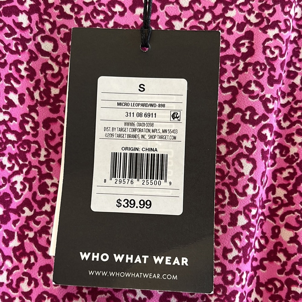 Who What Wear Pink Leopard Dress - Picture 8 of 8